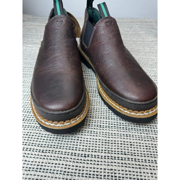 Georgia Giant Men's Georgia Giant Romeo Soft Toe Work Shoe Soggy Brown - GR262 C - Picture 8 of 11